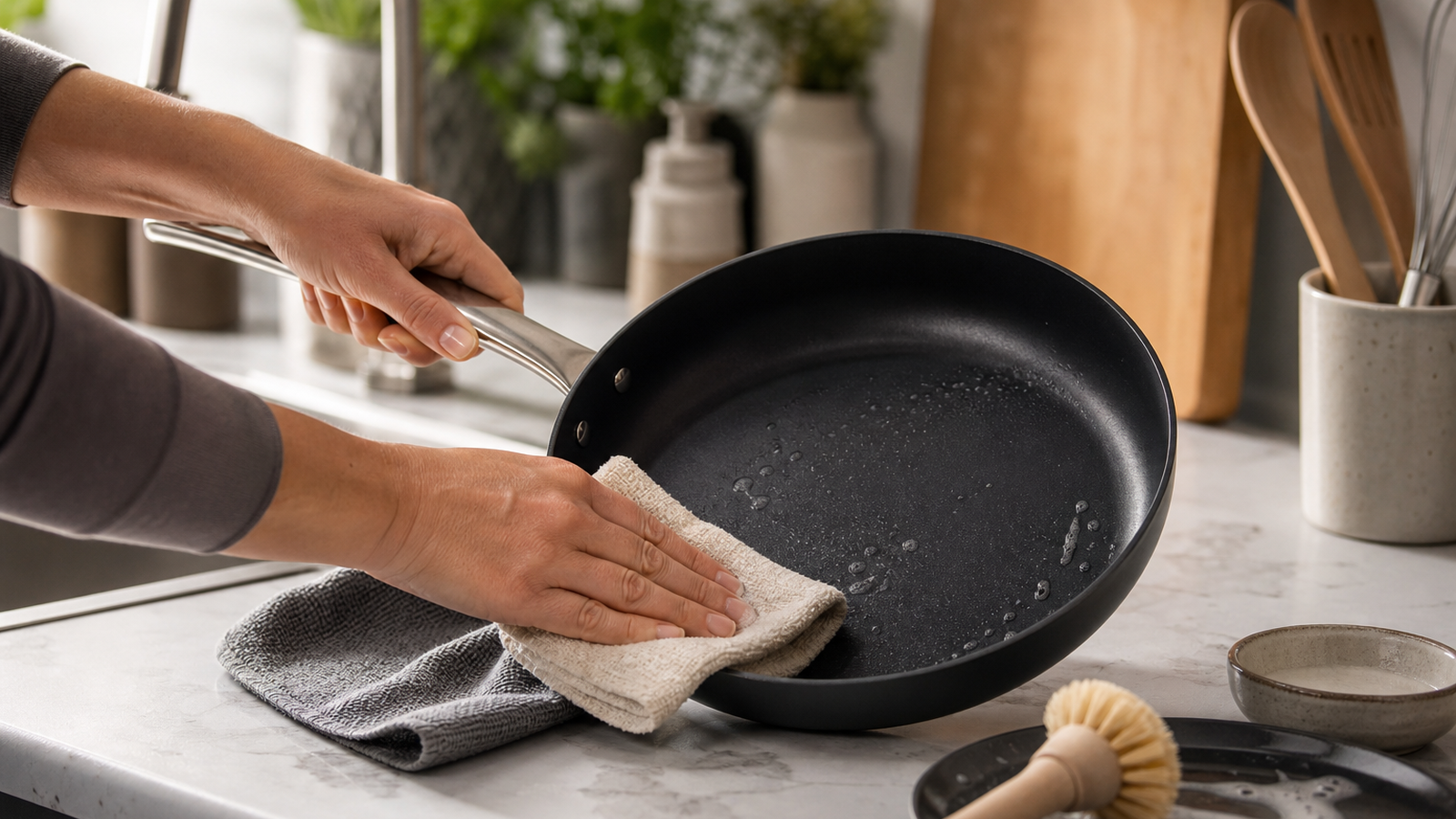 Kensora Home Best Practices for Cleaning and Maintaining Non-Stick Cookware in the UK guide image for United Kingdom shoppers