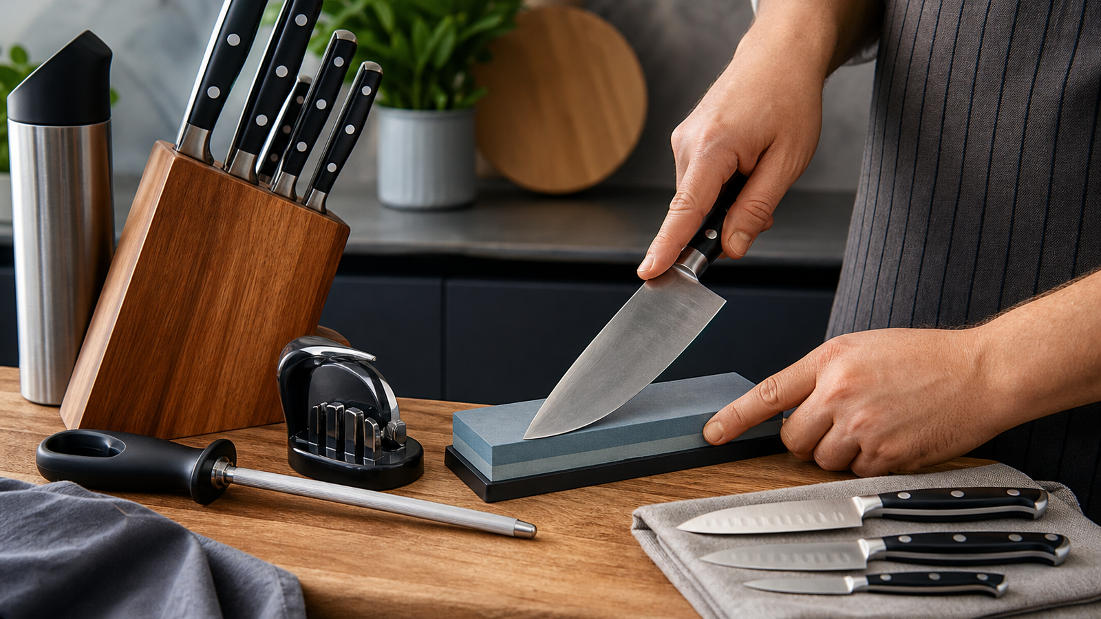 Kensora Home How to Maintain and Sharpen Kitchen Knives Properly in UK Households guide image for United Kingdom shoppers