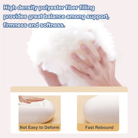 1 MIDDLE ONE bolster-style pillow on couch adds decorative support