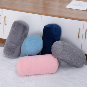1 MIDDLE ONE Bolster Pillow soft velvet cover with plush filling.