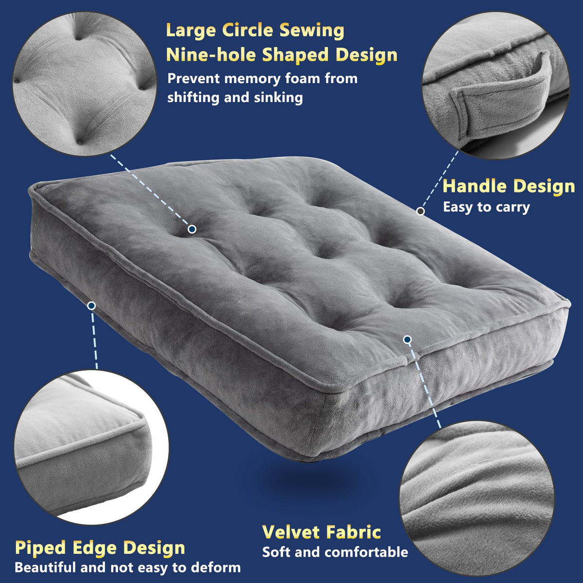 1 Middle One memory foam core close-up highlights shape recovery