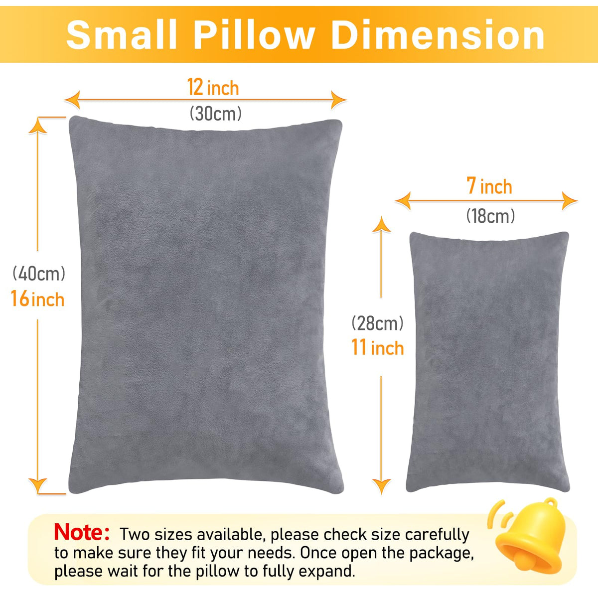 1 MIDDLE ONE memory foam shredded pillow with velvet cover stays cool