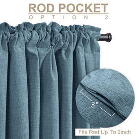 100 Percent Blackout Shield thermal insulated curtains reduce heat transfer