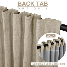 100% Blackout Shield back tab detail highlights versatile mounting options