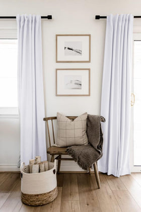 Soft vintage linen look creates a cozy, inviting ambiance