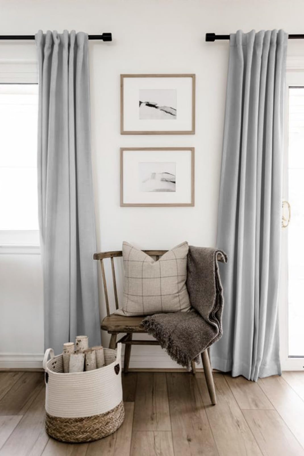 100% Blackout Shield machine washable curtains offer easy care and color longevity.