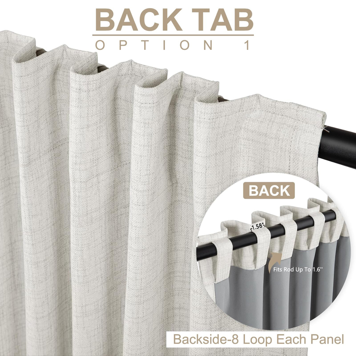 100% Blackout Shield thermal insulation close-up highlighting heat control potential