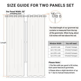 100% Blackout Shield two-panel set hangs on standard rods for quick styling.
