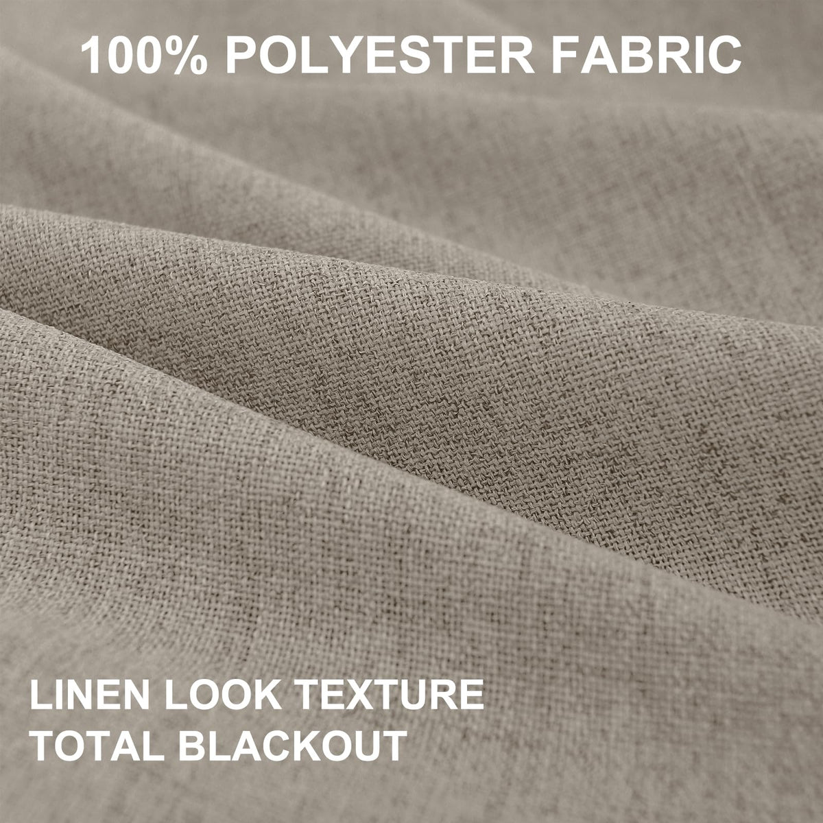 100% Blackout Shield 50x84 inches per panel emphasizes broad privacy and light control.