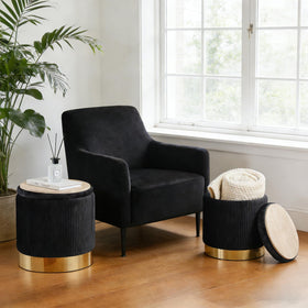 2BYF ottoman hidden storage compartment keeps clutter out of sight