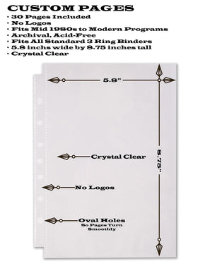 2Fold binder black embossed-P front cover highlights archival design.