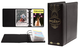 2Fold binder in black with gold foil, front view, elegant program display