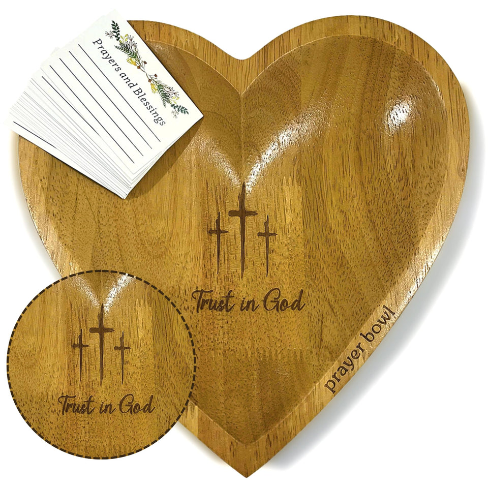 2IMT Prayer Bowl with heart and cross invites daily reflection and peace.