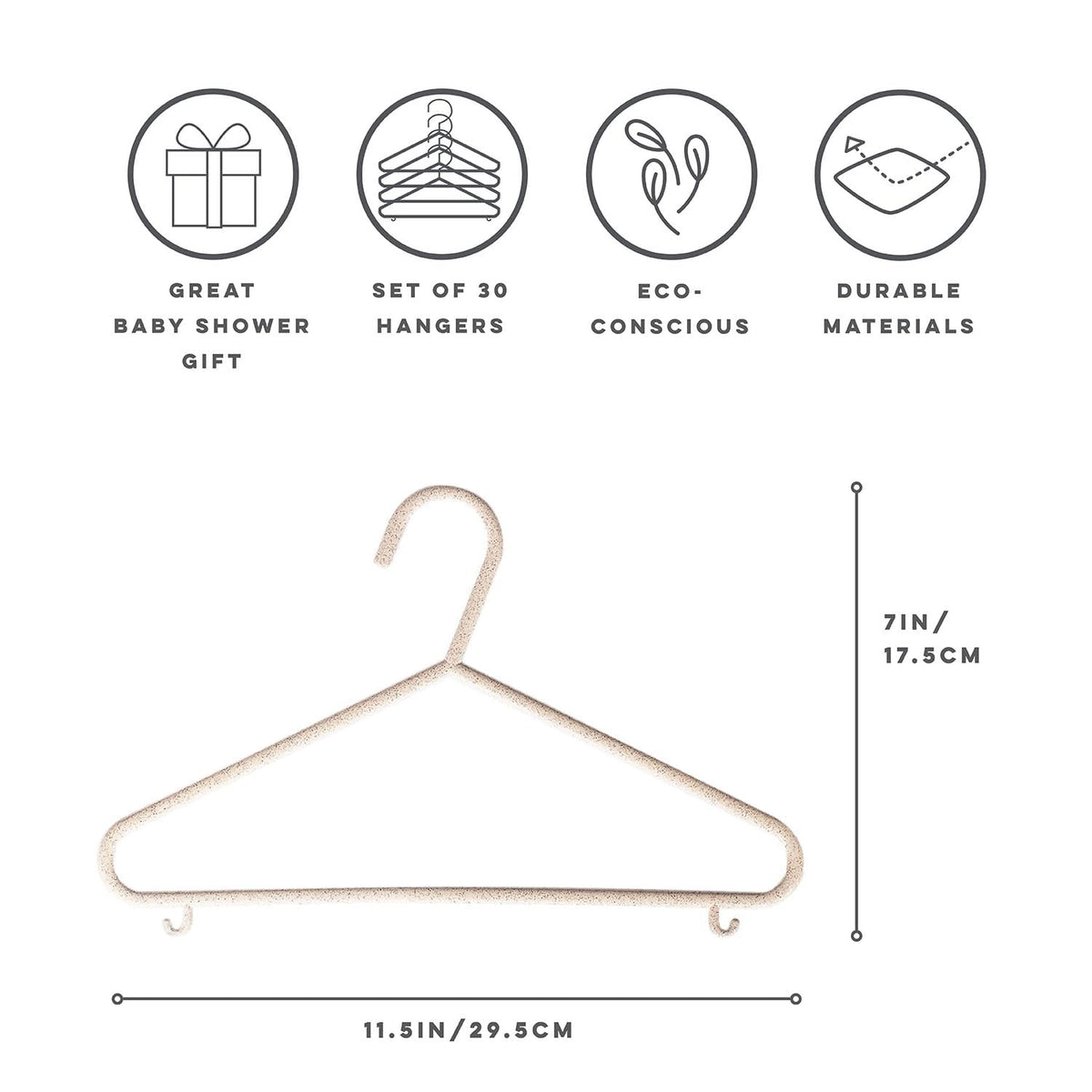 3 Sprouts durable kid hangers support growing wardrobes without snagging fabrics