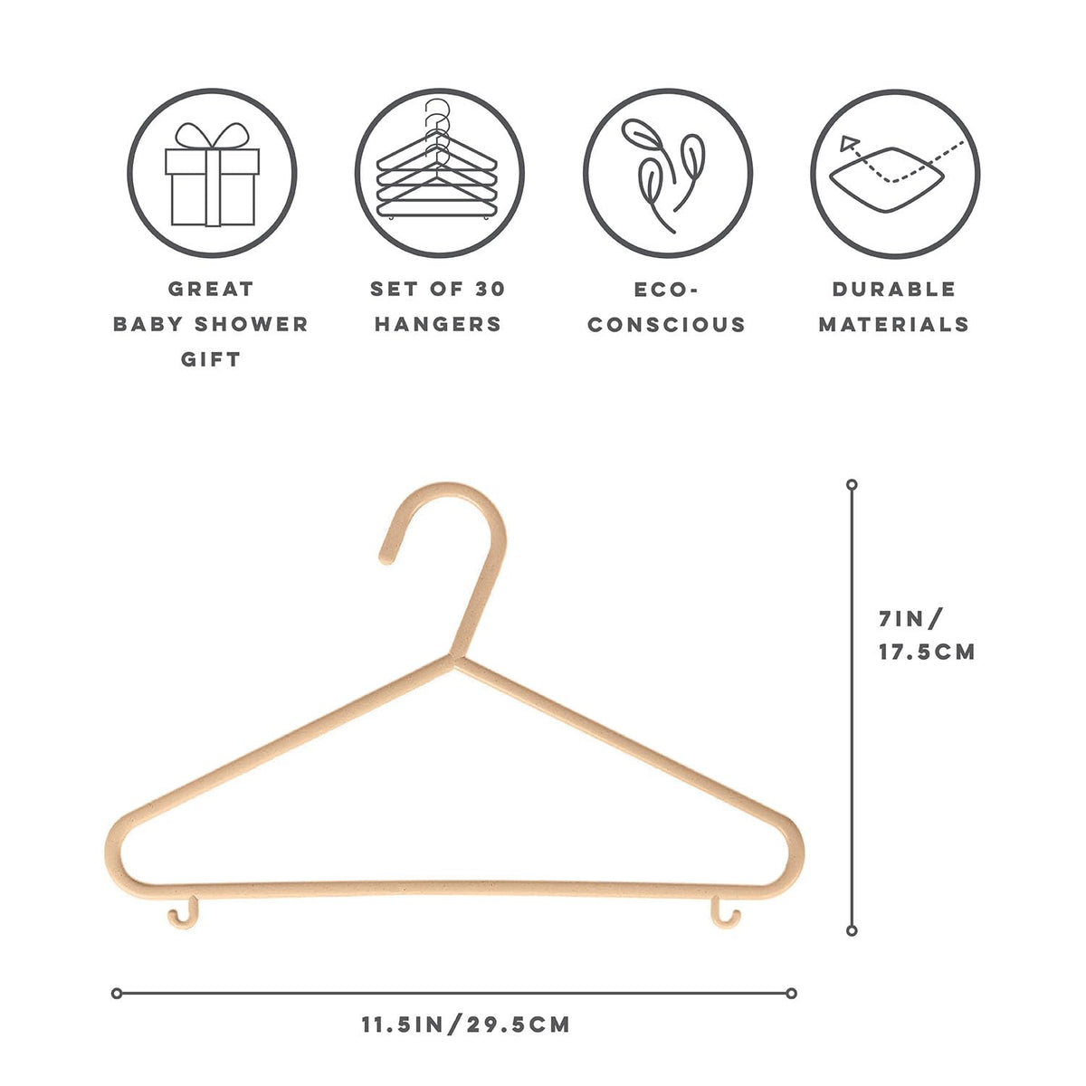 3 Sprouts toddler clothes hangers protect delicate fabrics