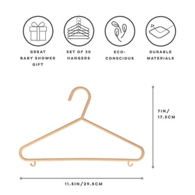 3 Sprouts toddler clothes hangers protect delicate fabrics