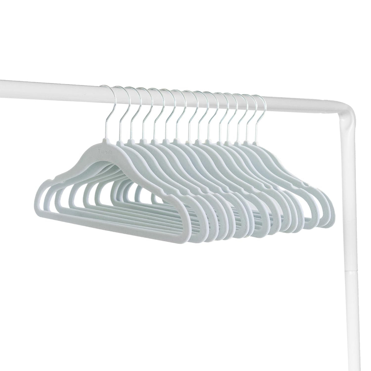 3 Sprouts hangers feature a 360-degree swivel for easy access to clothes.