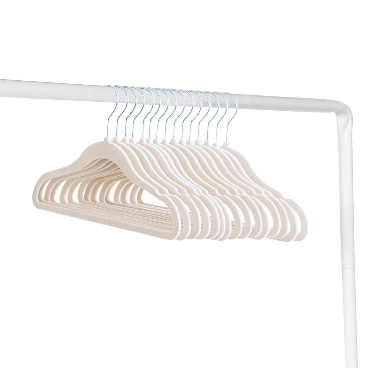 3 Sprouts Velvet Baby Hangers with non-slip velvet keep outfits securely in place