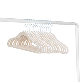 3 Sprouts Velvet Baby Hangers with non-slip velvet keep outfits securely in place