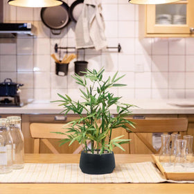 Kitchen counter decoration with maintenance-free bamboo from 365 Blooming Decor