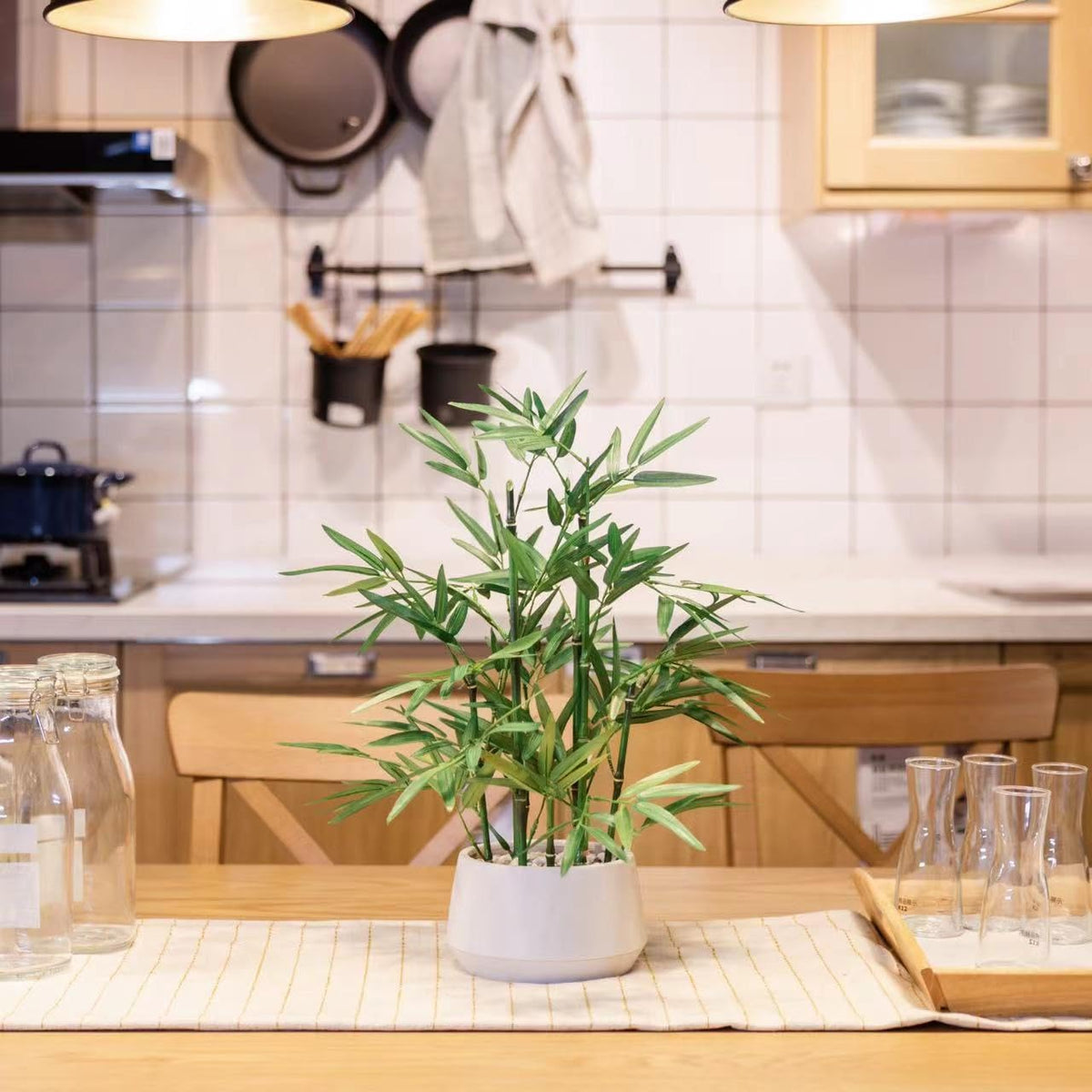 365 Blooming Decor maintenance-free bamboo tree fits kitchens and counters