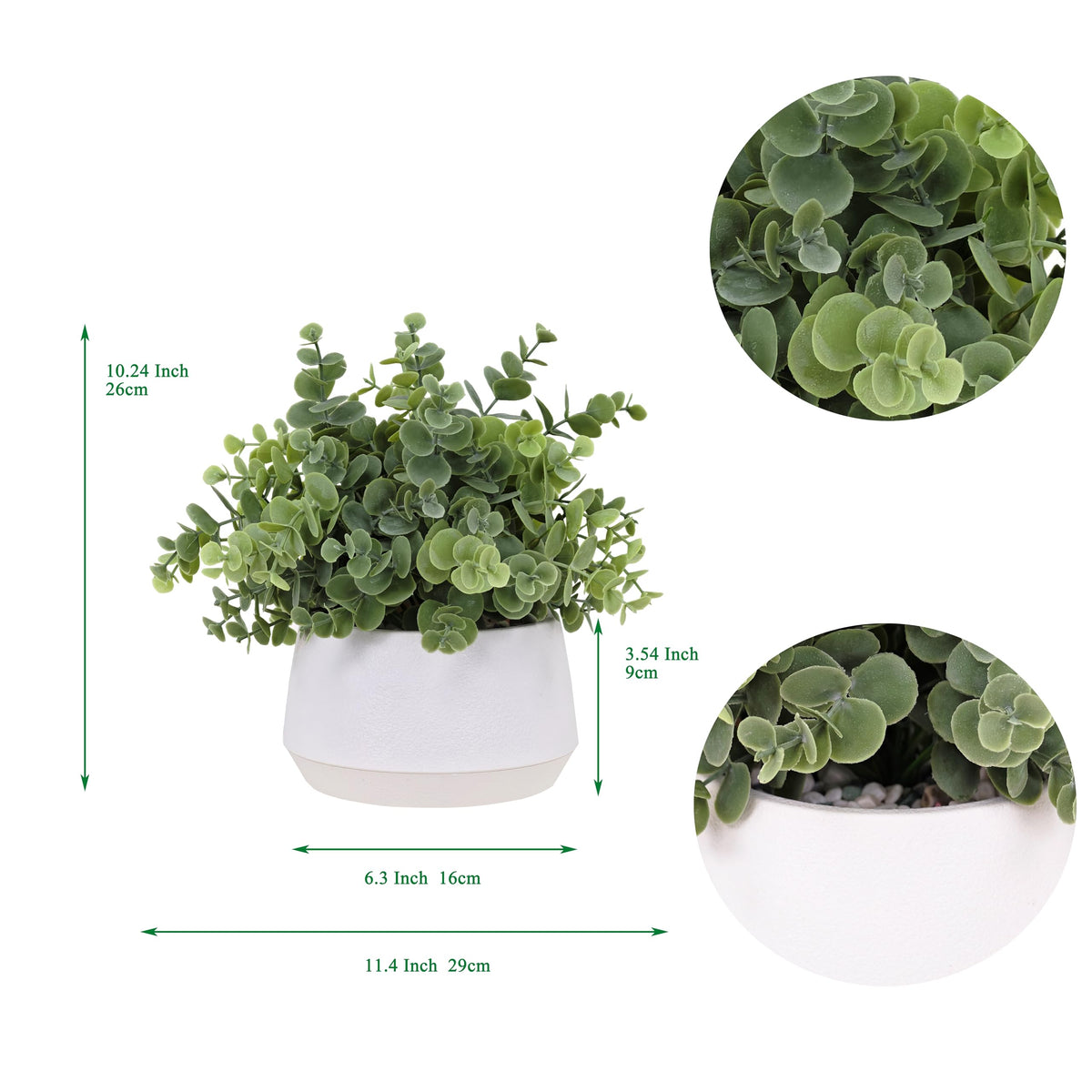 365 Blooming Decor white-textured pot adds elegant farmhouse charm