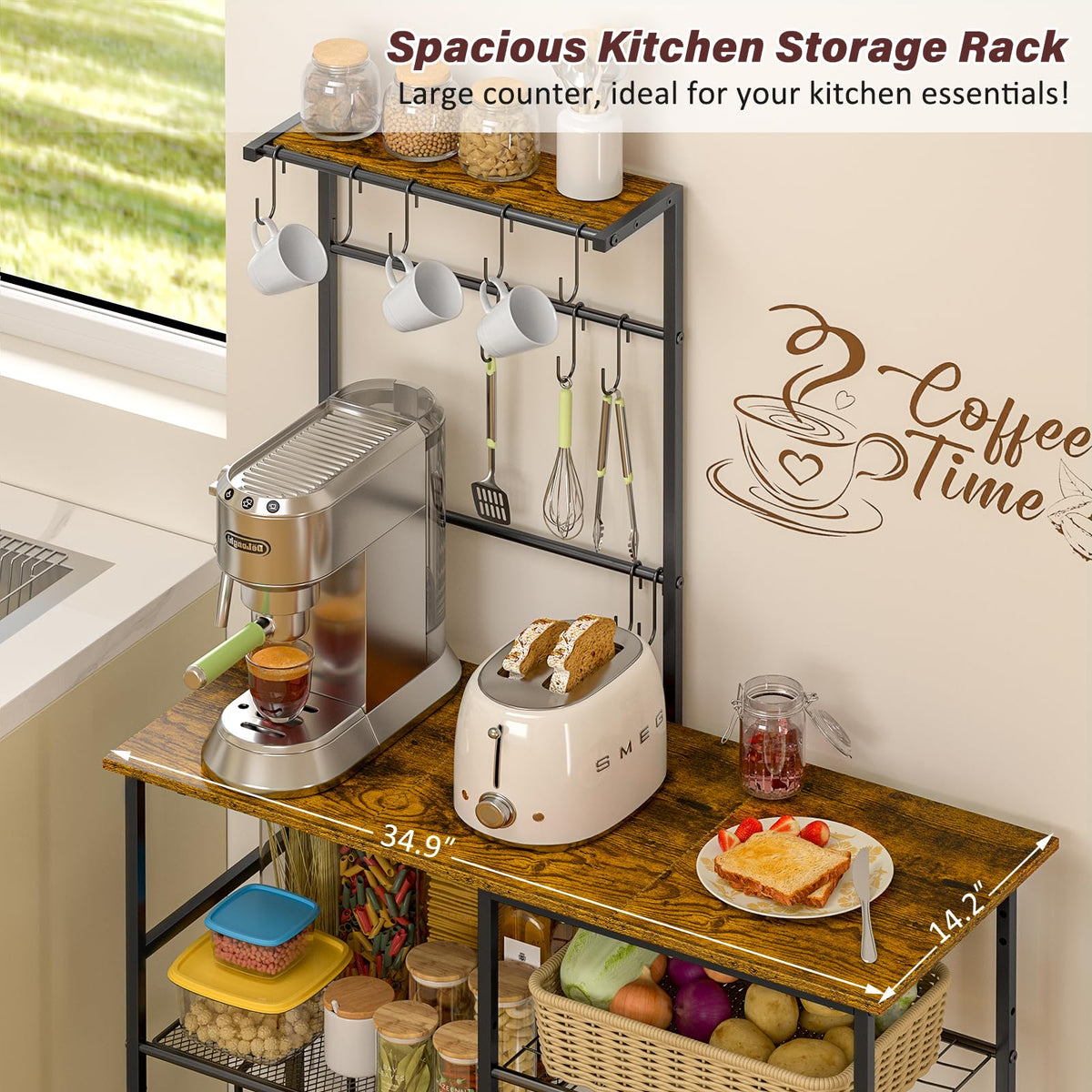 3IngSeagulls Baker Rack includes assembly tool for easy setup.