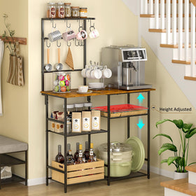 3IngSeagulls Baker Rack six-tier design adds versatile kitchen storage.