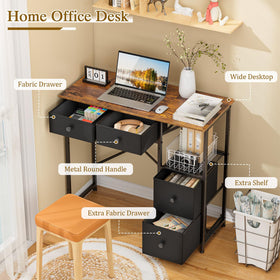 3IngSeagulls 33.5-inch desktop fits laptop and notebook in tight spaces