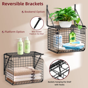 3IngSeagulls heavy-duty steel wire construction supports sturdy storage.