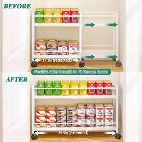 3IngSeagulls sturdy iron construction supports heavy pantry items without wobble.