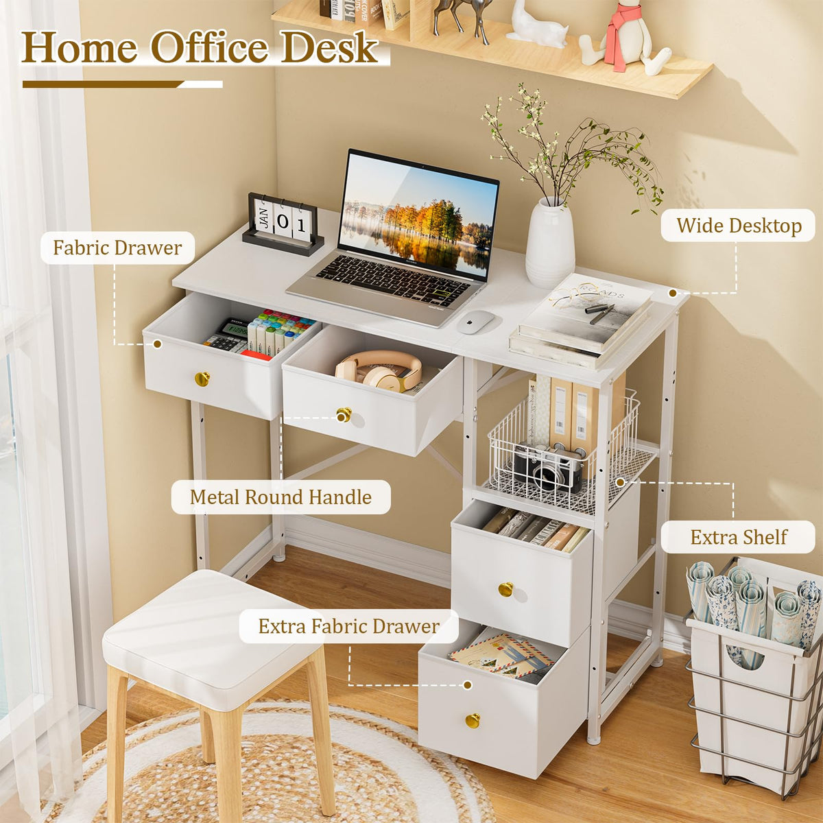 3IngSeagulls reversible open shelf left-right design adapts to your room layout