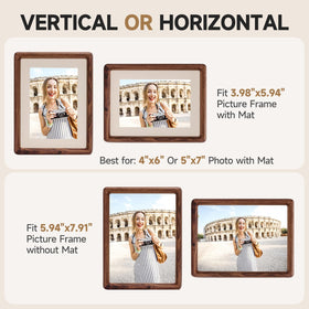 3Liangthings table-top display frame supports horizontal or vertical orientation.