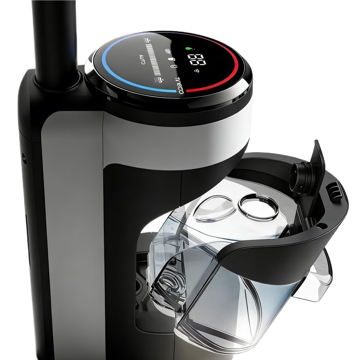 The 440934 capacity shows 0.6L clean water and 0.5L dirty tank for longer sessions.