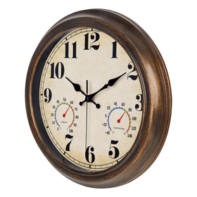 45MinST thermometer hygrometer dial shows temperature and humidity at a glance.