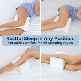 Breathable, washable cover on the between-knees pillow.