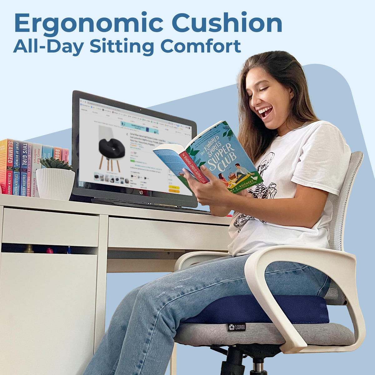 5 STARS UNITED donut pillow removable cover is machine washable.