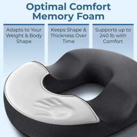 5 Stars United donut pillow cover is removable for easy washing