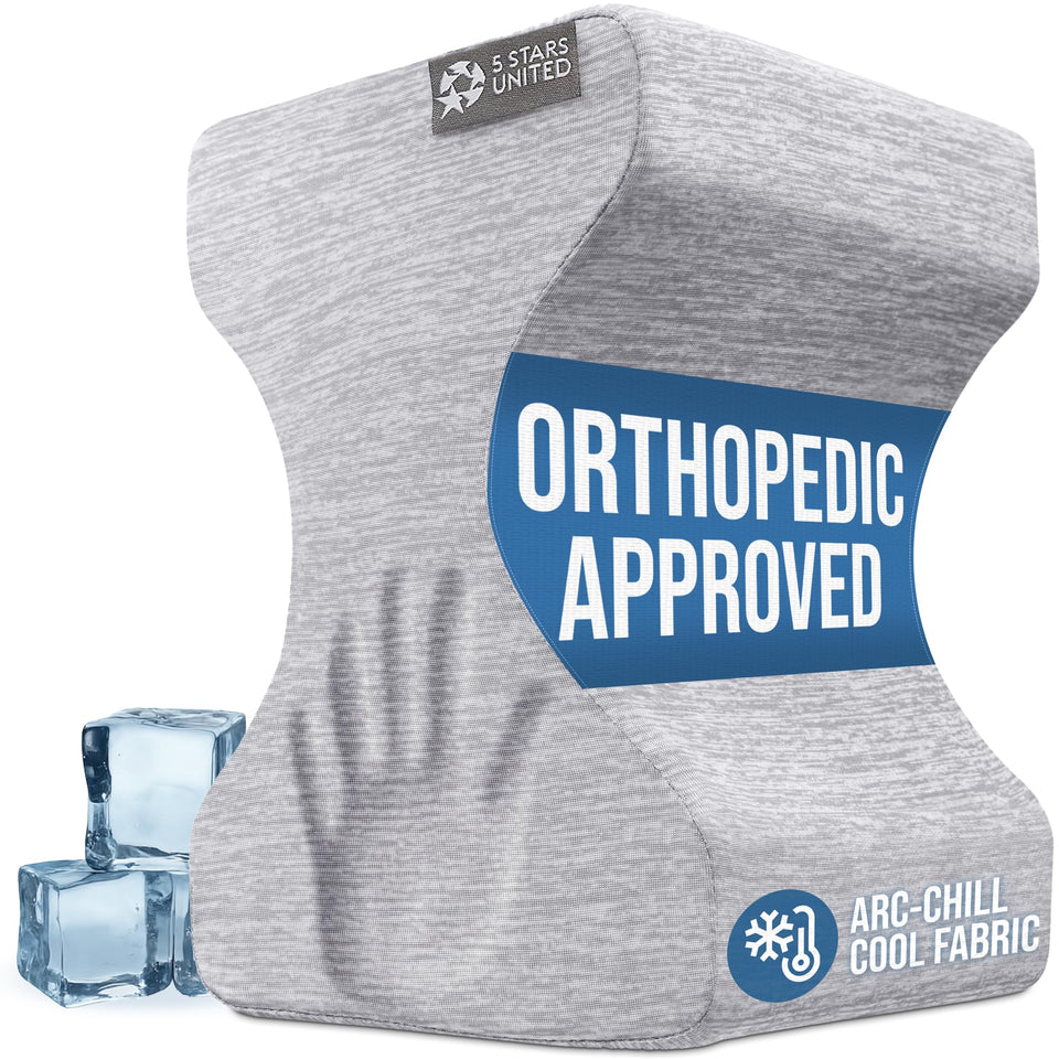 5 STARS UNITED Knee Pillow Between Knees enhances alignment and hip comfort.