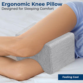 5 STARS UNITED Knee Pillow for Side Sleeping reduces knee and back pressure.
