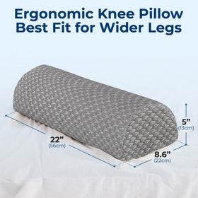 5 STARS UNITED large half-moon pillow provides extra width and height