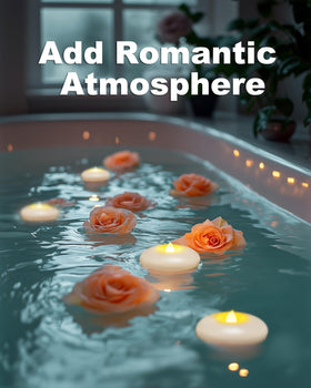 5plots floating candle for outdoor picnic with safe, weather-ready illumination
