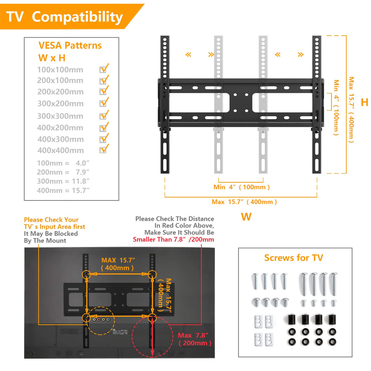 5Rcom table-top stand fits 27-60 inch curved or flat screens.