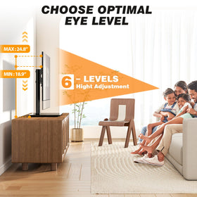 5Rcom tempered glass base adds sturdy support with a sleek look.