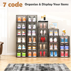 7 Code clear shoe storage organizer durable plastic for long-lasting use