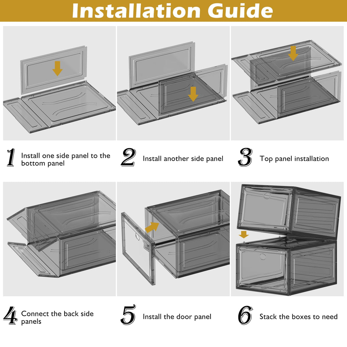 7 Code clear shoe storage organizer easy assembly for fast setup