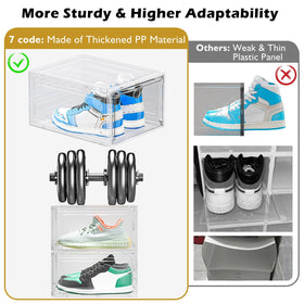 7 code magnetic front door enables quick access to selected footwear.