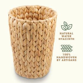 84ECO multipurpose woven trash can as planter cover