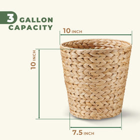 84ECO decorative wastebasket ensemble complements homes with natural texture