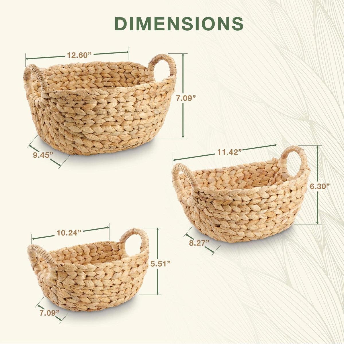 84ECO organizer baskets for bathroom, kitchen, and nursery storage